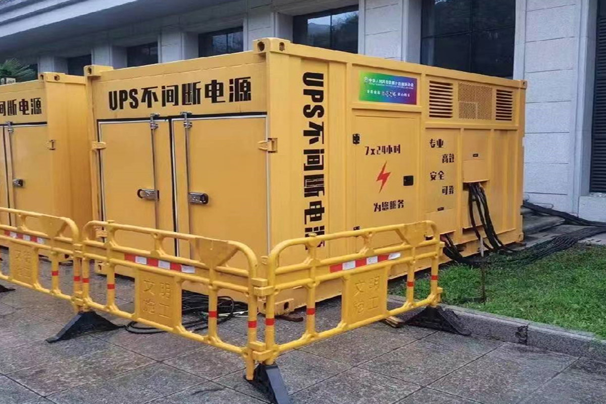凤凰镇发电机租赁施工现场