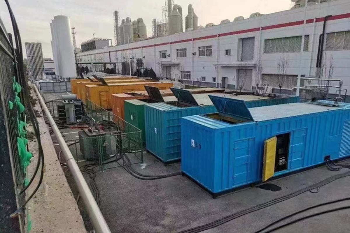 凤凰镇发电机租赁施工现场